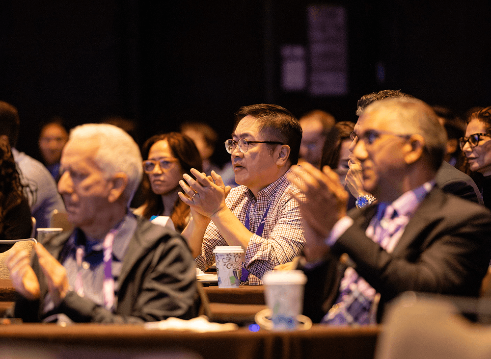 Health care professionals connecting at a Healio Live meeting