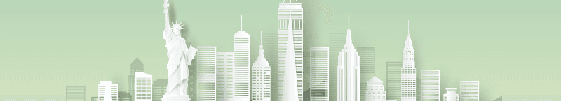 New York skyline artwork for IDC New York Symposium